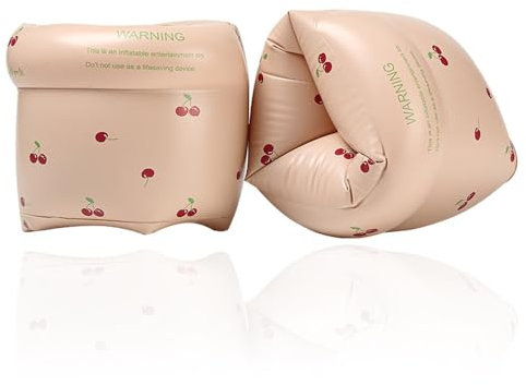 Coogime Schwimmhilfe für Kleinkinder, Schwimmflügel mit unzerbrechlichem PE-Schaumkern zum Schwimmen Lernen 1-6 Jahre, 0-30 kg (pink)