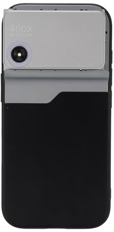 400X Microscope Camera Lens Phone Attachment for High Resolution Photos, LED Light, Quick Focus, Aluminum TPU Microscope, LED Light, Universal Phone Clip for 16 Pro