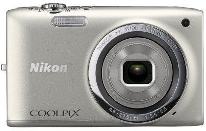 Nikon Coolpix S2700 Digital Camera 16 Megapixels 6x Optical Zoom 6.7 cm (2.7 Inch) TFT Display Silver (Renewed)