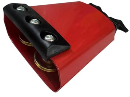 Fenteer Accesorio de Cencerro para Batería, con Banda Acústica de 4 Pulgadas, Rojo
