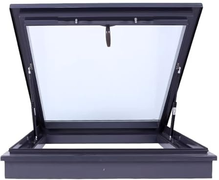 Couverture de lucarne, fenêtre de toit de lucarne, fenêtre de puits d'éclairage souterrain avec verre trempé double couche, for sous-sol du grenier(30x30in/76x76cm)