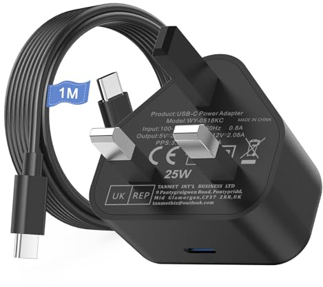 Samsung Fast Charger USB C to Type C Charging Cable and Plug Charge with USBC Phone Lead 1M for Galaxy S26 S25 Ultra S24 S23 S22 S21 S20 A36 A56 A55 A54 A53 A35 A34 A33 A32 A05 A06 A16 A17 A25 A26 A27