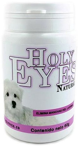 Holy Eyes Natural Tear Stain Remover Blanqueador Lagrimal Dog Cat 30gr