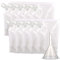 Drink Pouches for Festivals, 10 Pieces 250ml 500ml Liquid Pouches with Funnel, Refillable Juice Pouches Clear Plastic Flasks Hot Cold Beverage Drink Container for Picnic Travel Halloween Christmas