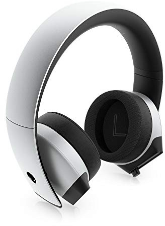 Alienware Auriculares para Juegos 7.1 para PC AW510H-Light: Controladores de Alta resolución de 50 mm, micrófono con cancelación de Ruido, Compatible con múltiples Plataformas (PS4, Xbox One, Switch)