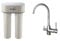 Purificateur d'eau Doulton DUO Anti-Calcaire 3072 avec robinet mitigeur 3 voies Inox brillant