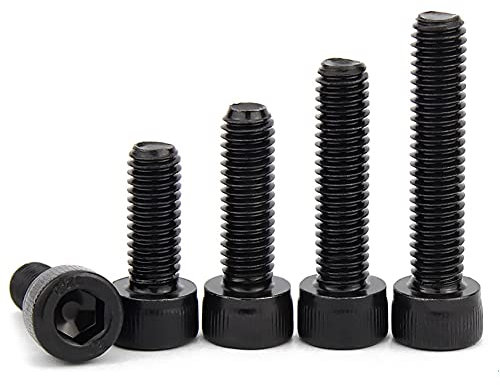 ANSIEDIO Innensechskant Schrauben aus Kohlenstoffstahl Vollgewinde Zylinderschrauben, M1.6×10mm,30 pcs