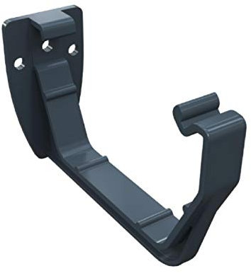 Lot de 4 supports carrés pour gouttière Gris anthracite 114 mm