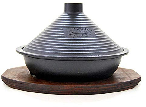 ZHTY Tagine Gusseisen-Kochtopf mit Verbrühschutzplatte, Tagine Clay Casserole Slow Cooker, porenfreier Kegeldeckel, für Verschiedene Kochstile und Temperatureinstellungen Ofen / 28 cm