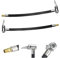 ANTHYTA 2 Stücke Reifenfüller Schlauchadapter Inflator Pumpe Schlauch Luftschlauch Inflator Adapter Ventilverlängerung Autoventil Ersatzschlauch für Reifenfüllpistolen für Pumpe Auto Motorrad (7.6mm)