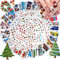 EBANKU 72 Blätter 3D Wassertransfer Nagel Aufkleber, Weihnachte Nagelaufkleber Nail Art Decals Winter Schneemann Schneeflocke Nagel Abziehbilder Sticker für DIY Dekoration