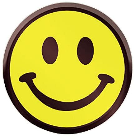 Schokoladenaufleger Rund Smiley 288 Stück