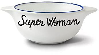 Pied de Poule Véritable bol breton en faïence de Pornic - Super Woman