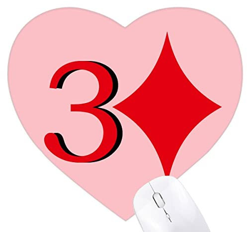 Wealth Jupiter Diamond 3 Poker Herz Mauspad Gummimatte Spiel Büro