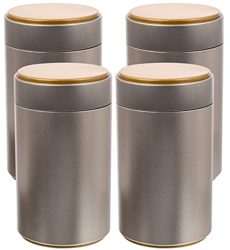 Alipis 4-teiliges Set mit Teedosen Im Vintage-stil Zur Aufbewahrung Von Losem Tee Kaffee und Müsli