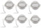 Bolas Infusor, Bolas De Infusor De Colador De Té, Colador De Té Esférico, Acero Inoxidable Colador De Té, Filtro De Té De Malla Fina Con Cadena, Bolas Infusoras Para El Té, Infusor Te De, 6pc