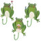 Yardenfun 3St Wanddekoration mit Froschhaken Kleiderbügel Kleiderständer Frosch Haken Wandhaken für die Küche Wandhaken in Froschform Handtuchhaken Tier Wandbehang Lagerregal anschließen