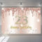 23. Geburtstag Deko Frauen, 23 Geburtsta g Dekoration Roségold Glitzerflecken Stoff Schild Plakat, 23. Geburtstag Hintergrund Banner Frau 23 Geburtstagsfeier Deko