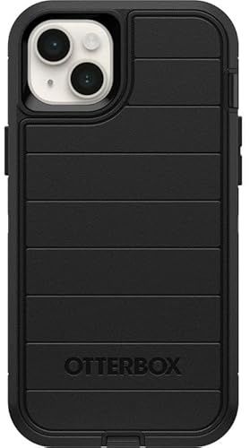 OtterBox Defender Series Screenless Edition Case for iPhone 14 Plus (Case Only), Microbial Defense Protection, Non-Retail Packaging, Black