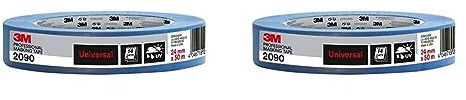 Scotch 2090 Nastro Mascheratura di Precisione 3 m in Carta 24 mm x 50 m (Confezione da 2)