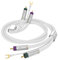 Tertullus Cable de audio con toma de tierra, 1 m, blindaje plateado, cable de brazo de tono OFC chapado en plata, cable RCA RCA de tierra, conector chapado en oro para tocadiscos amplificador