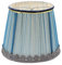 HOMSFOU Pantalla De Tela Lámpara De Gasa Decoración De La Duende Lámpara Grande Azul Apliques De Luces Lámpara Plisada Pantalla Lámpara De Mesa Tela Pantalla De Lámpara Para