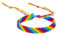 TNSRAY Böhmisches Regenbogenarmband, Freundschaft Armbänder, Handgefertigt Geflochten Wickelarmband Kinder Mädchen Armband Gewebte Dünn Armbänder Freundschaftsarmband für Frauen Mädchen