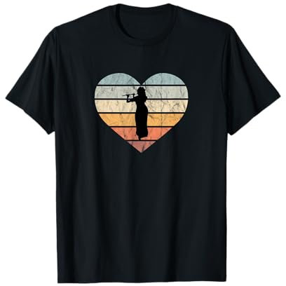 Ich liebe Querflöte Piccoloflöte Flöte Flötistin Querflöte T-Shirt