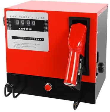 Dieselpumpe 550W 230V Dieseltankstelle Selbstansaugend Dieselmeister Automatische Zapfpistole Mit Drehgelenk,4m Schlauch,Zählwerk,60L/min Dieselförderung