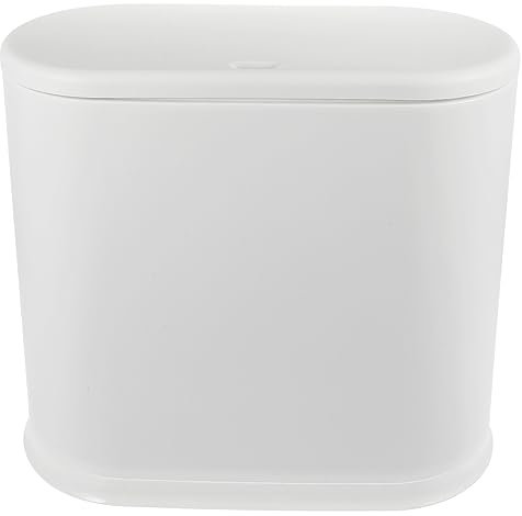 Parliky Poubelle Étroite Avec Couvercle à Pression Idéale Pour Salle De Bain Cuisine Et Petits Espaces Design Moderne Et Pratique Conteneur à Déchets Multifonctionnel Pour Maison Et