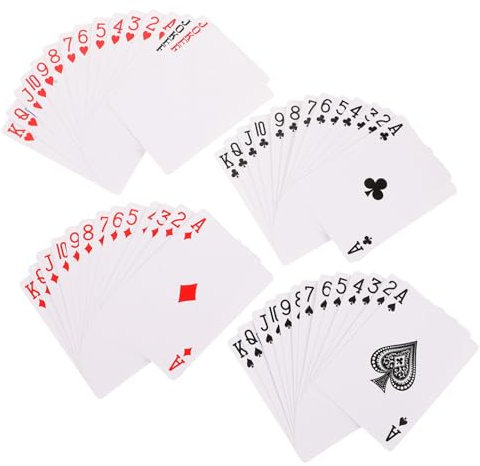 ifundom Blanko Pokerkarten Aus Thermotransferpapier Große Einseitig Bedruckte Selbstgemacht Spielkarten Für Partys Und Reisen Langlebige Papierkarten Für Individuelles Kartenspiel