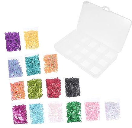 SEWOART 1 Schachtel Ziemlich Paillettes Lose Pailletten Schicke Diy-materialien Für Stickerei