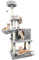 Nobleza Árbol Rascador para Gatos Altura 168 CM, Rascador para Gatos Grandes de Varias Capas, Nido Colgante para Gatos, 9 Postes de Sisal, Pelotas de Felpa, Gris
