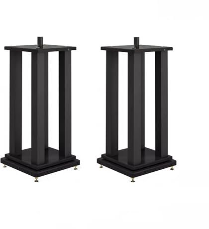 ASerZenith Monitor Speaker Stands Professional 15-inch Shockproof Audio Tripod Speaker Bracket Floor Stage Metal Base Tray Racks Studio Monitor Stand,70CM