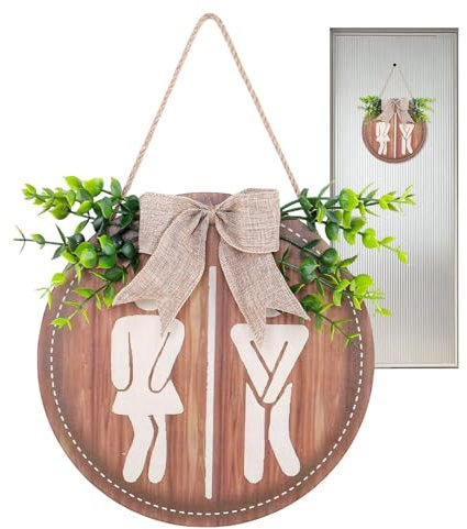 Holzschild, Toilette Für Wand, Lustiges Toilettenschild - Mehrzweck - -, Stilvolle -Badezimmerversorgung Für Zuhause, Wände, Toilette
