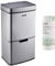 Cooks Professional Recycling Sensor Bin 75L with Dual Compartments and Removable Food Caddy for Kitchen | Smart Automatic Brushed Metal Bins | Includes 25 Biodegradable Bin Bags | Silver
