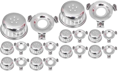 Alipis 20 Juegos Tapa antibloqueo Olla a presion repuestos Olla Express Cubierta Anti-Bloqueo Olla a presion de Cocina Tapas Soportes antibloqueo Cocina Lavadora de Olla a presion Silver