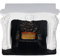 Cheminée LED pour Maison de Poupée, Style Rococo, Interrupteur Simple, Contrôle Portable, Résine 1:12, Décoration Miniature pour Maison de Poupée