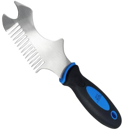 Paint Brush Comb - Paint Brush Comb | Stainless Steel Wallpaper Scraper| Heavy Duty Paint Roller Cleaner | Tool For Sufficient Cleaning | Maintaining Paintbrushes & Rollers | Heavy Weighted For Suff