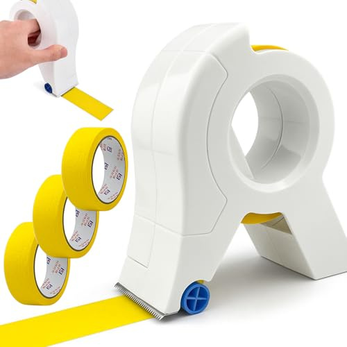 GZqiancang Applicatore per Nastro Imbianchino,con 3 rotoli per mascherare