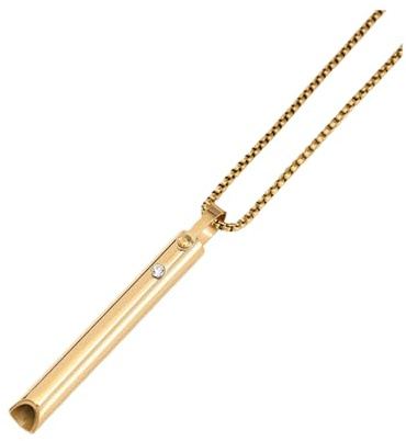 Kuisoe Vagus Breathing Whistle The Original – Original Für Stressabbau & Meditation Atemübungshilfe Für Männer & Frauen Achtsamkeit & Entspannung Gadgets für Frauen (Gold)