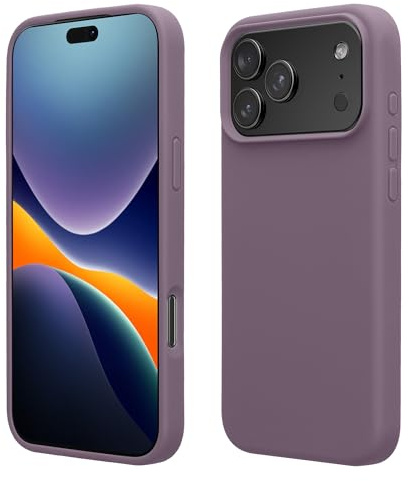 kwmobile Handyhülle für iPhone 17 Pro Hülle, für iPhone 17 Pro Case - Hülle Silikon - kabelloses Laden - Helle Iris