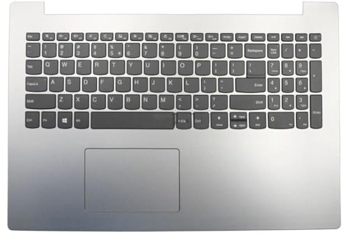 YANLUOZ LCD-Rückabdeckung, Blende, Handballenauflage, Gehäuseoberteil, Gehäuseunterteil, Scharniere für Ideapad 320-15 und 330-15 Serie(C with Keyboard)