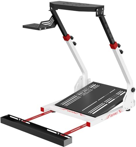 GUIVACI Lenkradständer, verstellbar & faltbar – Simulatorständer für Logitech G29, G27, G920, G923, Thrustmaster T300RS, T300GT, T248, TS-PC, TSXW – Gaming Cockpit (Pedalsimulator nicht enthalten)