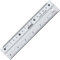 Yosogo 6 Zoll / 15 cm Anti-Rutsch Aluminium Lineal - Packung mit 6
