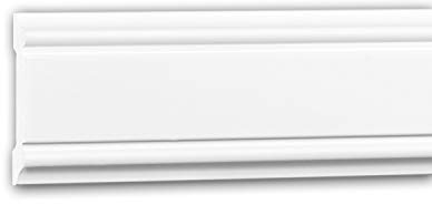 PRO[f]home® - Panel Moulding 151384 Dado Rail Decorative Moulding Frieze Moulding Neo-Classicism Style White 2 m Profhome