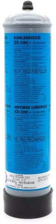 AQUA-NOA Kohlensäure / CO2 - Einwegflasche mit Standfuß inkl. Füllung Gebindegröße 1200 Gramm