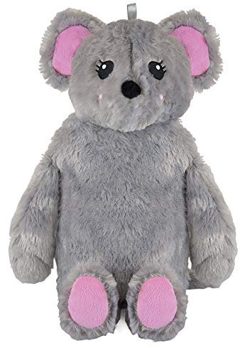 Grey Mouse 3D Plush Hot Water Bottle and Cover