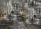 wandmotiv24 Fototapete Holzboden mit dunkler Wand mit Zahlen, M 250 x 175 cm - 5 Teile, Wanddeko, Wandbild, Wandtapete, Abstrakt Vintage M6138