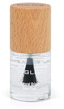 INGLOT COSMETTICOS Nagellack Base Coat Natural Origin, vegan, atmungsaktiv, vegane Formel, 8 ml, Farbe: transparent